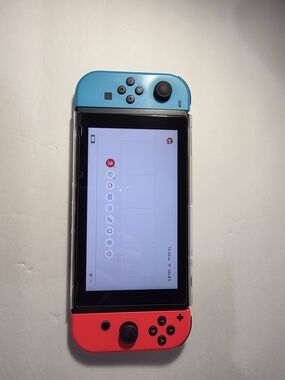 Nintendo Switch Console with Blue & Red Joy-Con